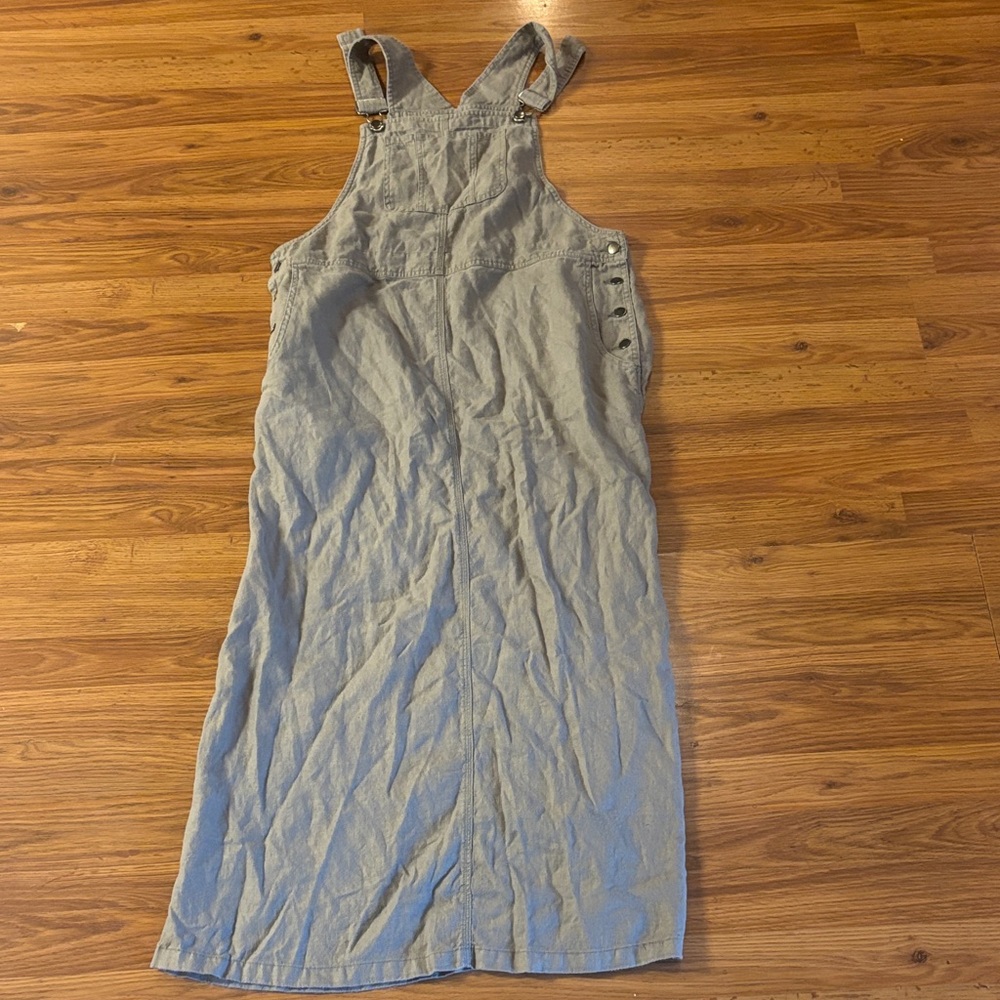 Vintage Eddie Bauer Linen Overall Dress